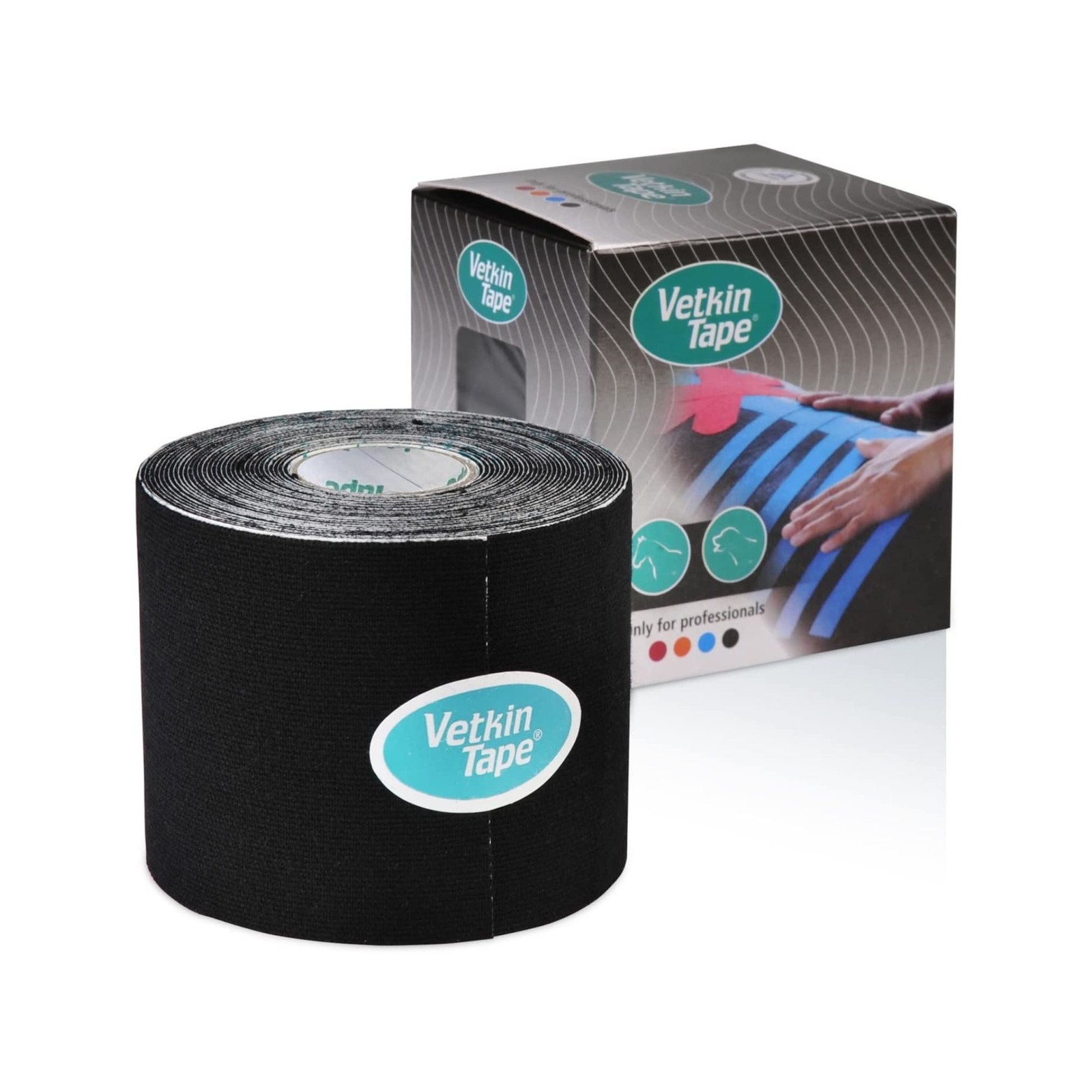 VetkinTape Equine & Canine Kinesiology Tape [Veterinary]: 2.36 in. x 16.5 ft. Bl