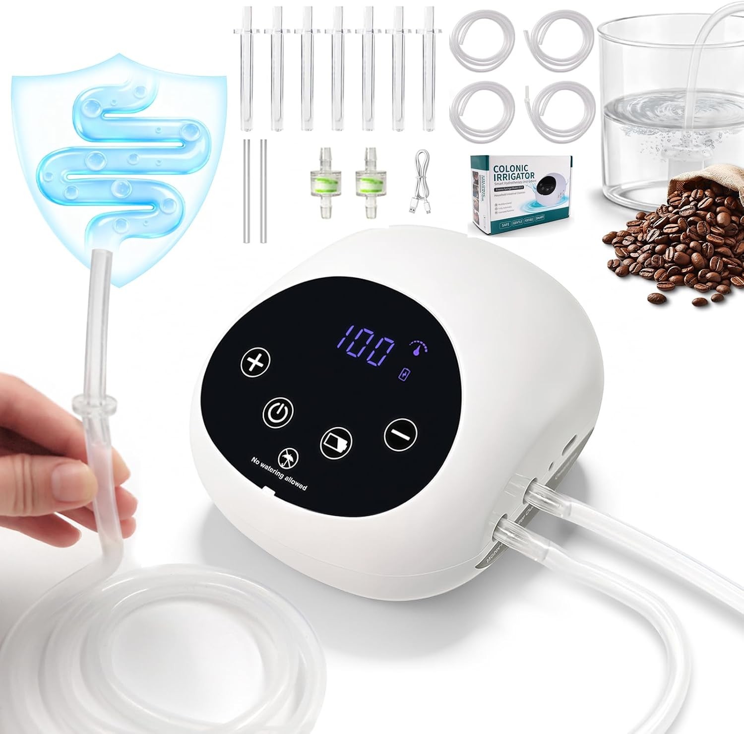 Electric Enema Kit,Enemas for Colon Cleanse Men Women,Coffee Enema Coffee