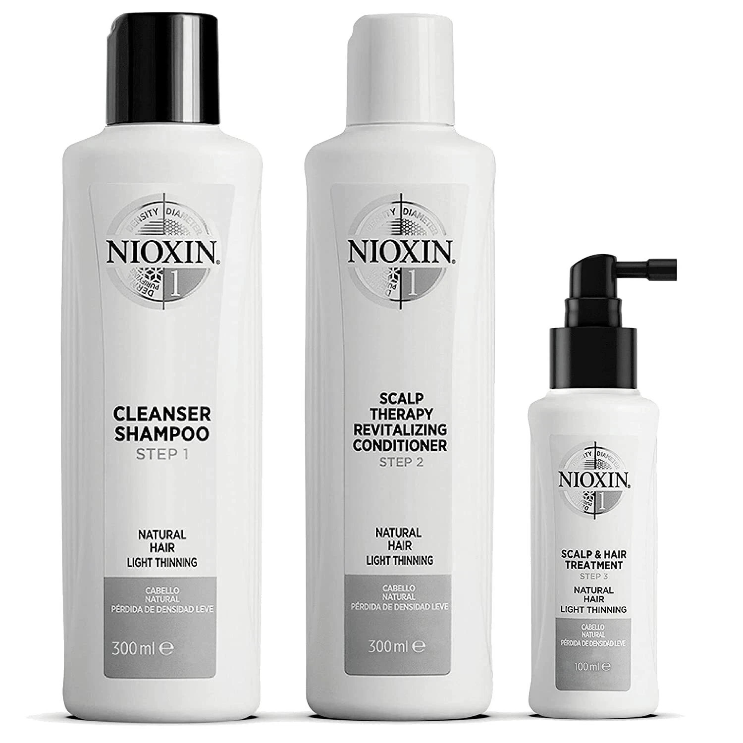 Open Box- Nioxin Full-Size System 1 Kit , Shampoo, Conditioner & Treatment