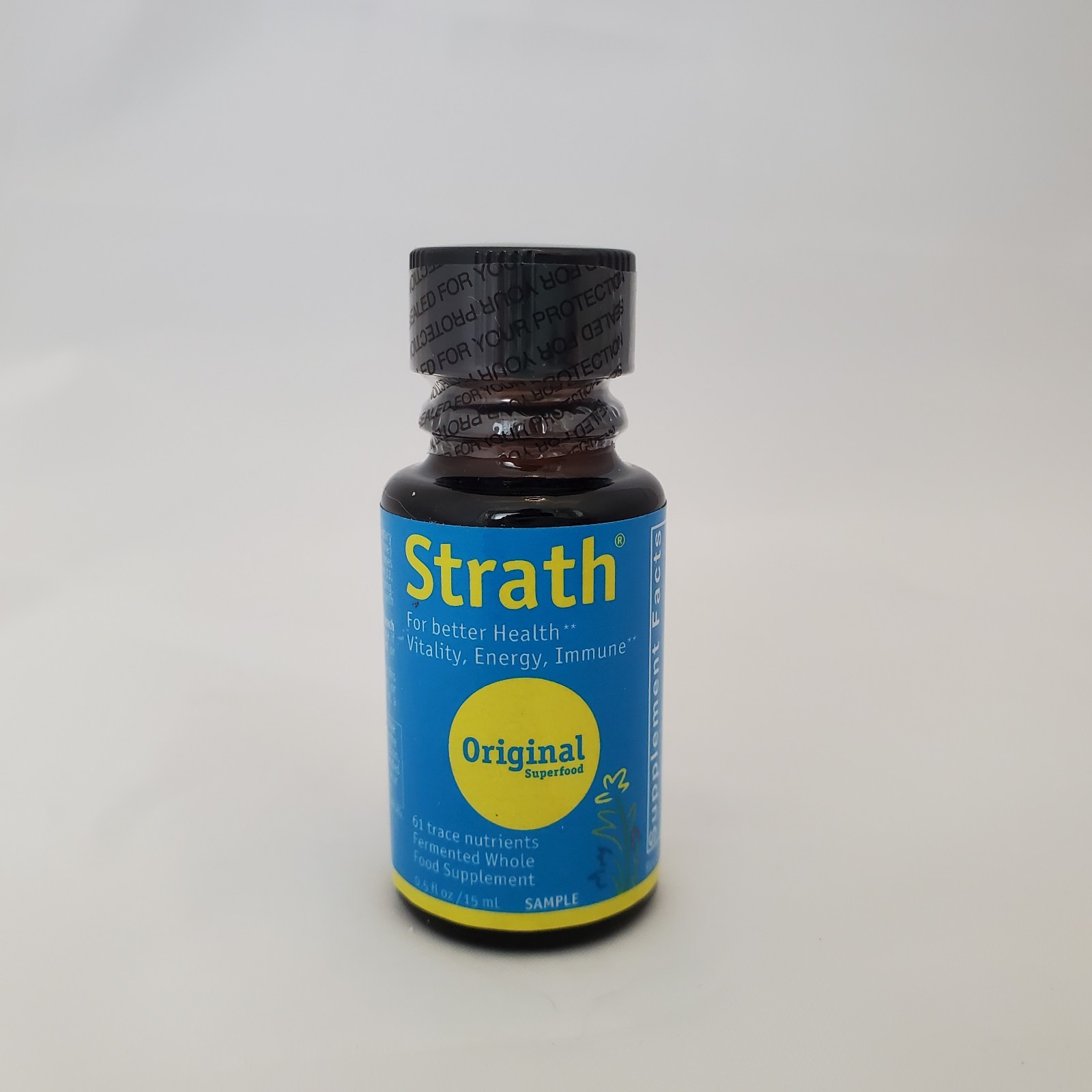 Bio-Strath Elixir Original Liquid Supplement Tonic Travel Sample .5 oz (15 ml)