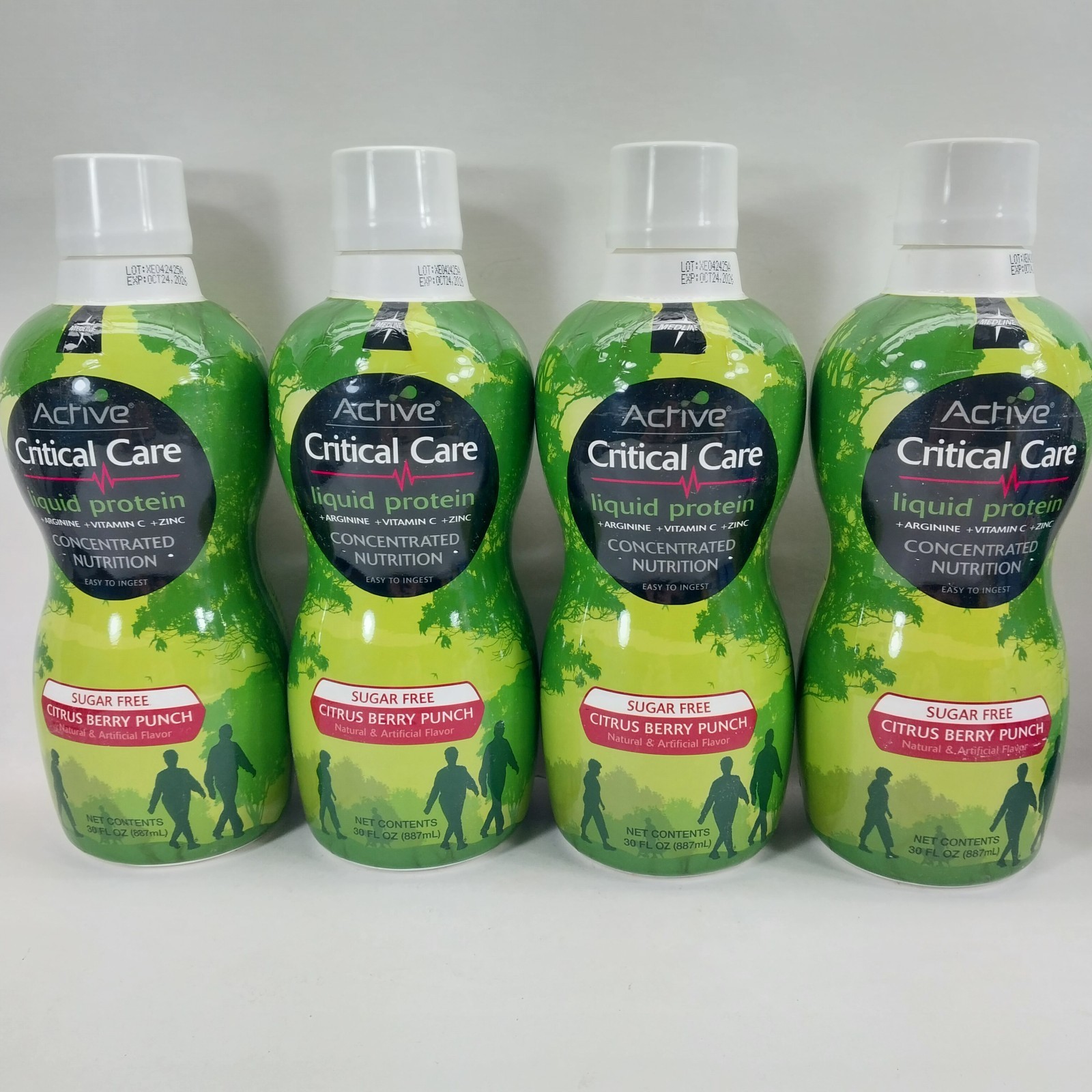 4x Active Critical Care Liquid Protein, Sugar-Free Citrus Berry, 30-oz. Bottle