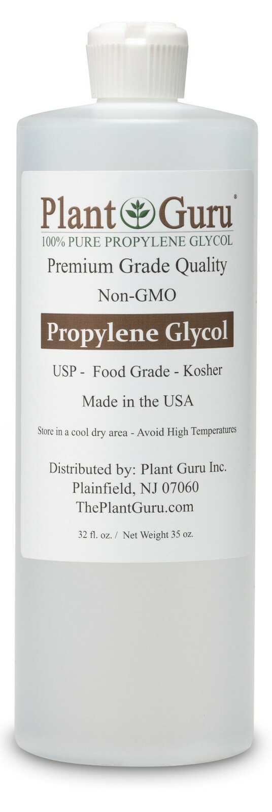 Vegetable Glycerin Propylene Glycol 32 oz Each USP 99.9 % Pure Food Grade VG PG