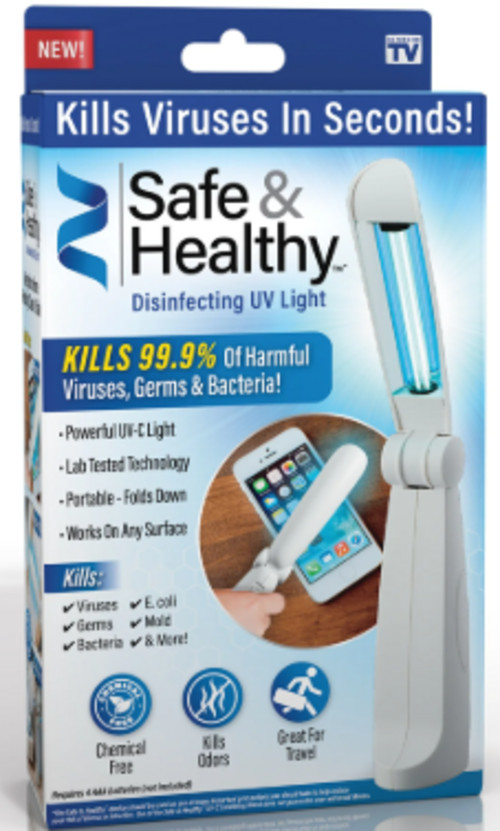 Safe and Healthy Disinfectant UVLight Kills 99.9% Germs, Viruses and Bacteria!