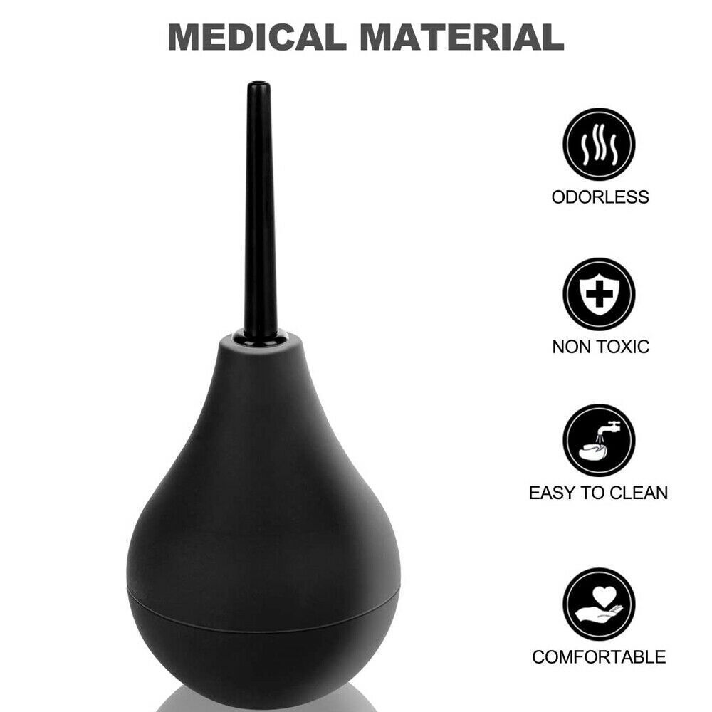 2Pack Silicone Enema Bulb Kit for Men and Women, Anal/Vaginal Douche Enema Clean