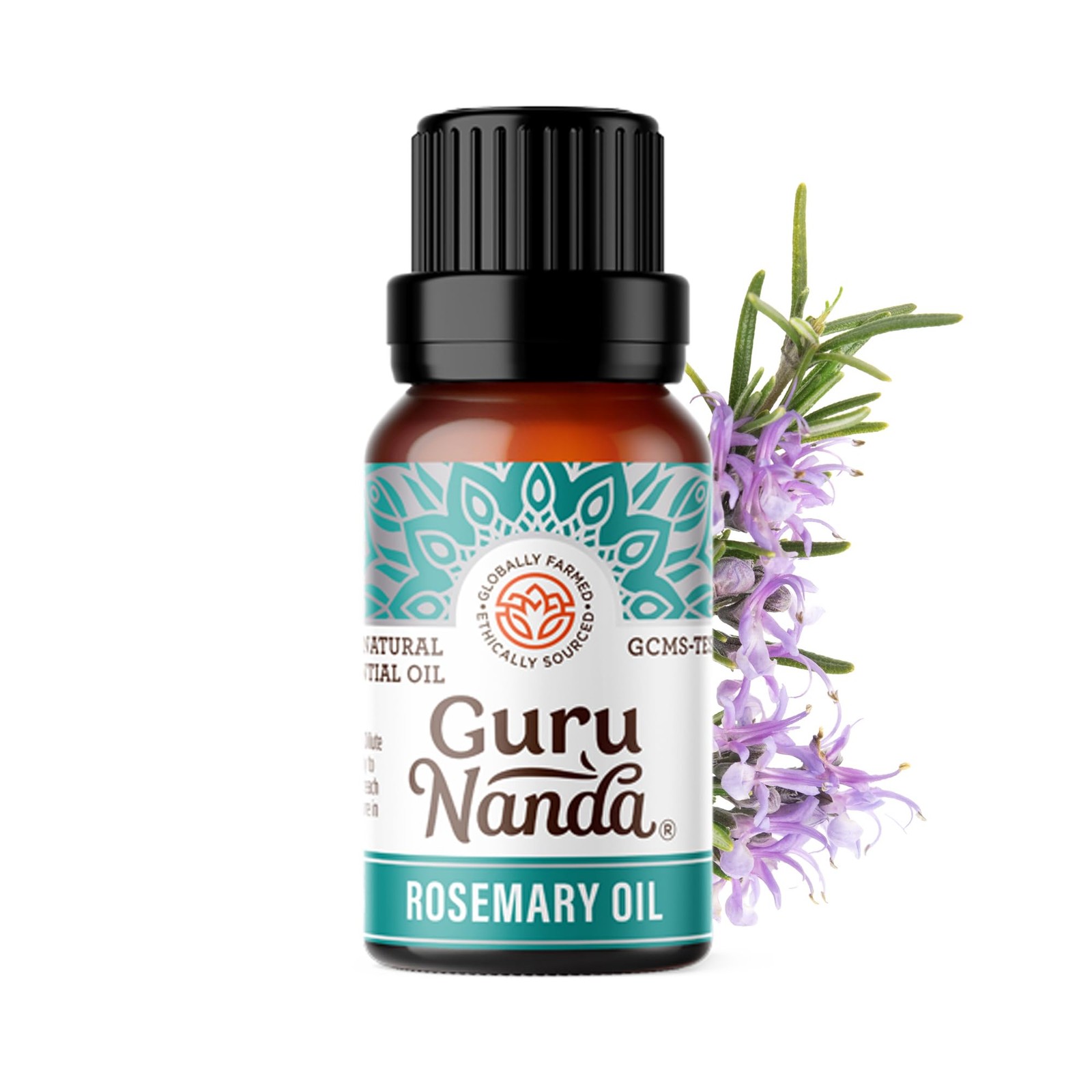 Essential Oil Rosemary 15ML 100% Pure Natural Undiluted GuruNanda Non-GMO Hair