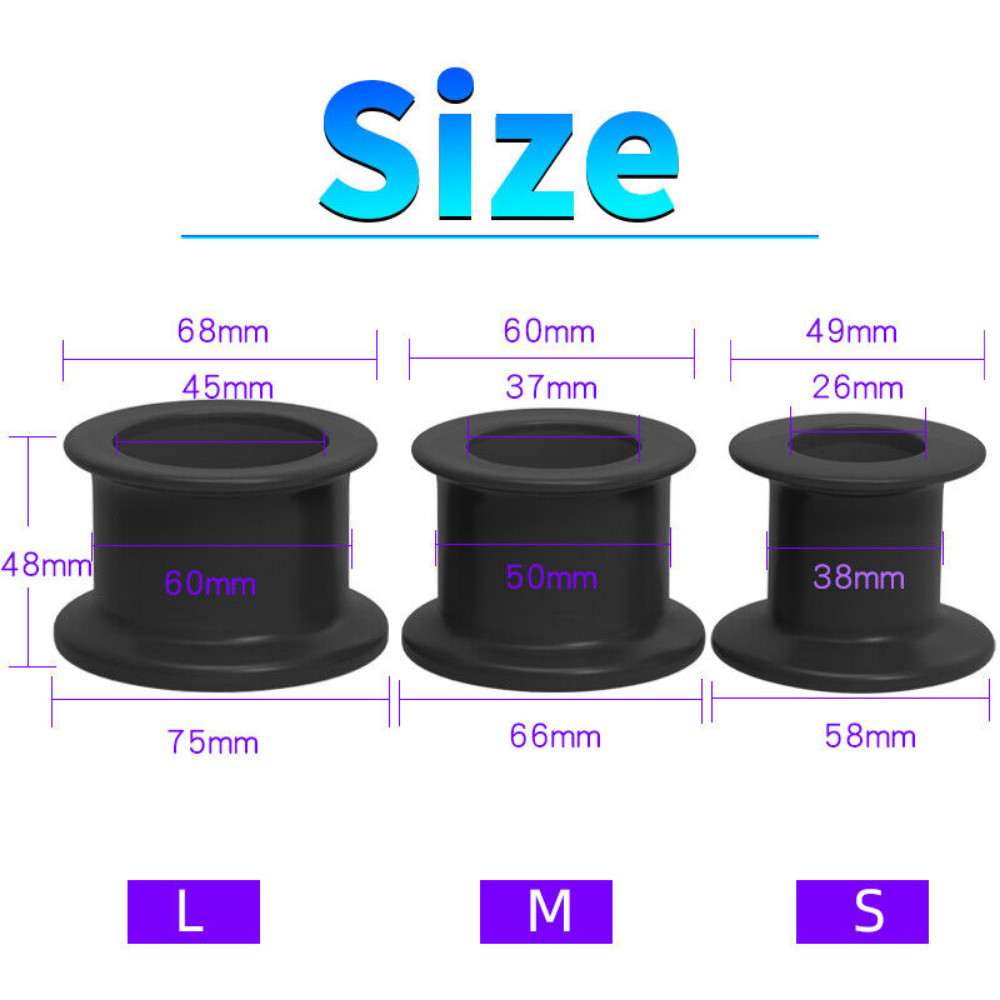 Silicone Hollow Plug Spreader Dilator Enemas Tunnel Speculum Expander BDSM NEW