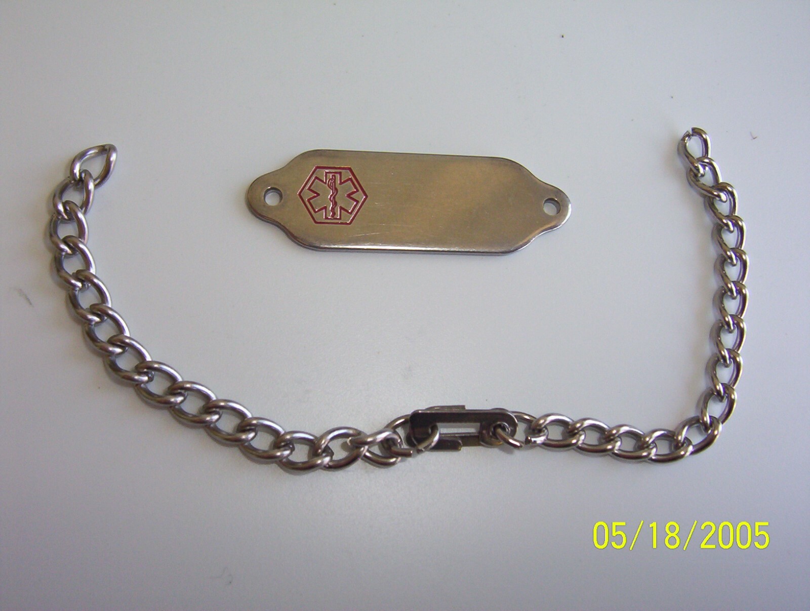 30 ADULT MEDICAL I.D. BLANKID BRACELETS W/CHAIN ASSBLY & 60 »0» RINGS FOR A