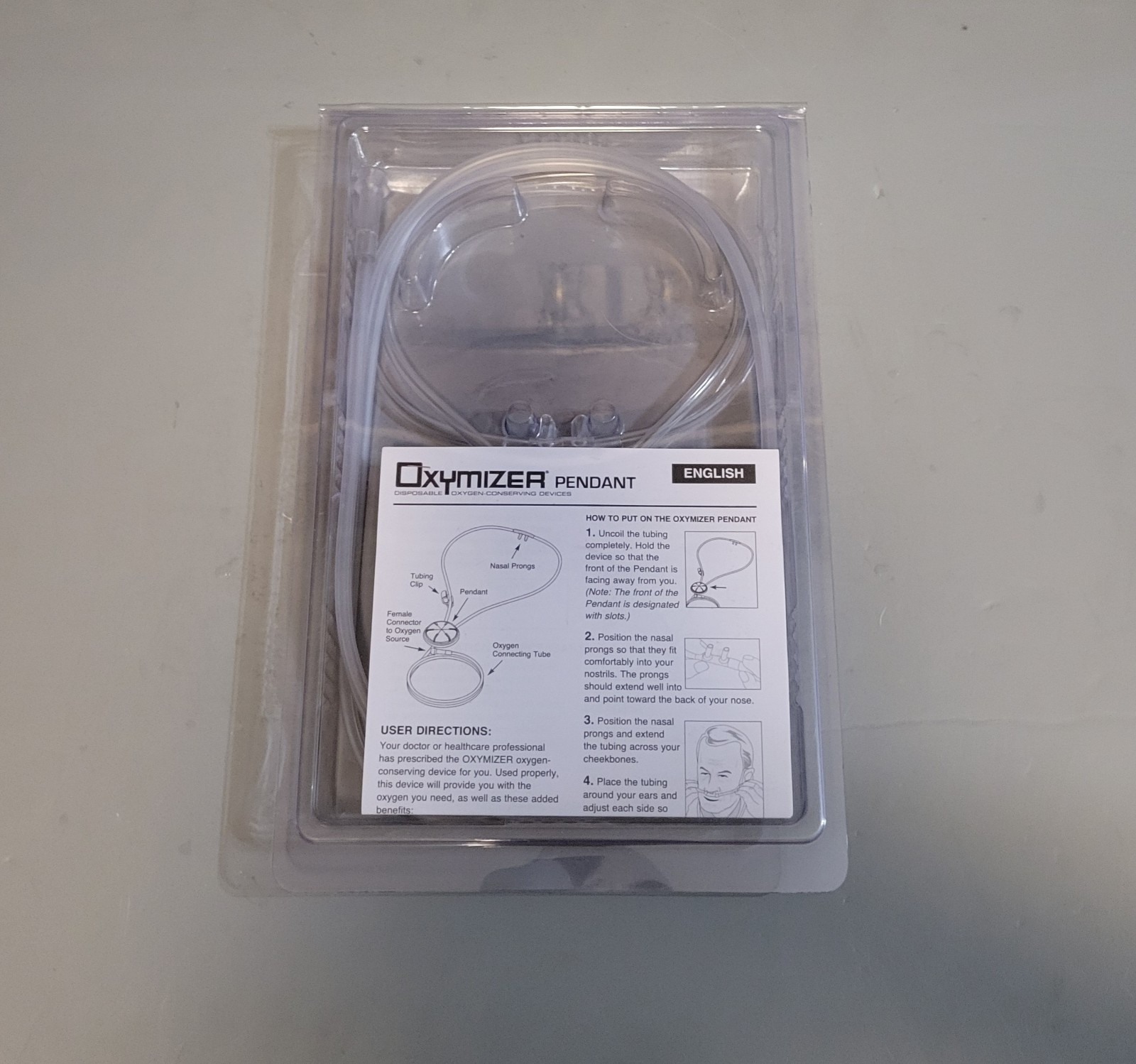 Oxymizer Pendant Disposable Oxygen Conserving Device Style P-224 New Sealed
