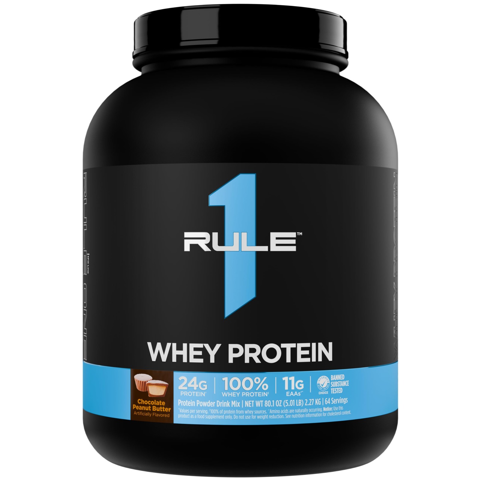 Whey Protein Powder Chocolate Peanut Butter 5 Pound Rule 1 Proteins Pounds