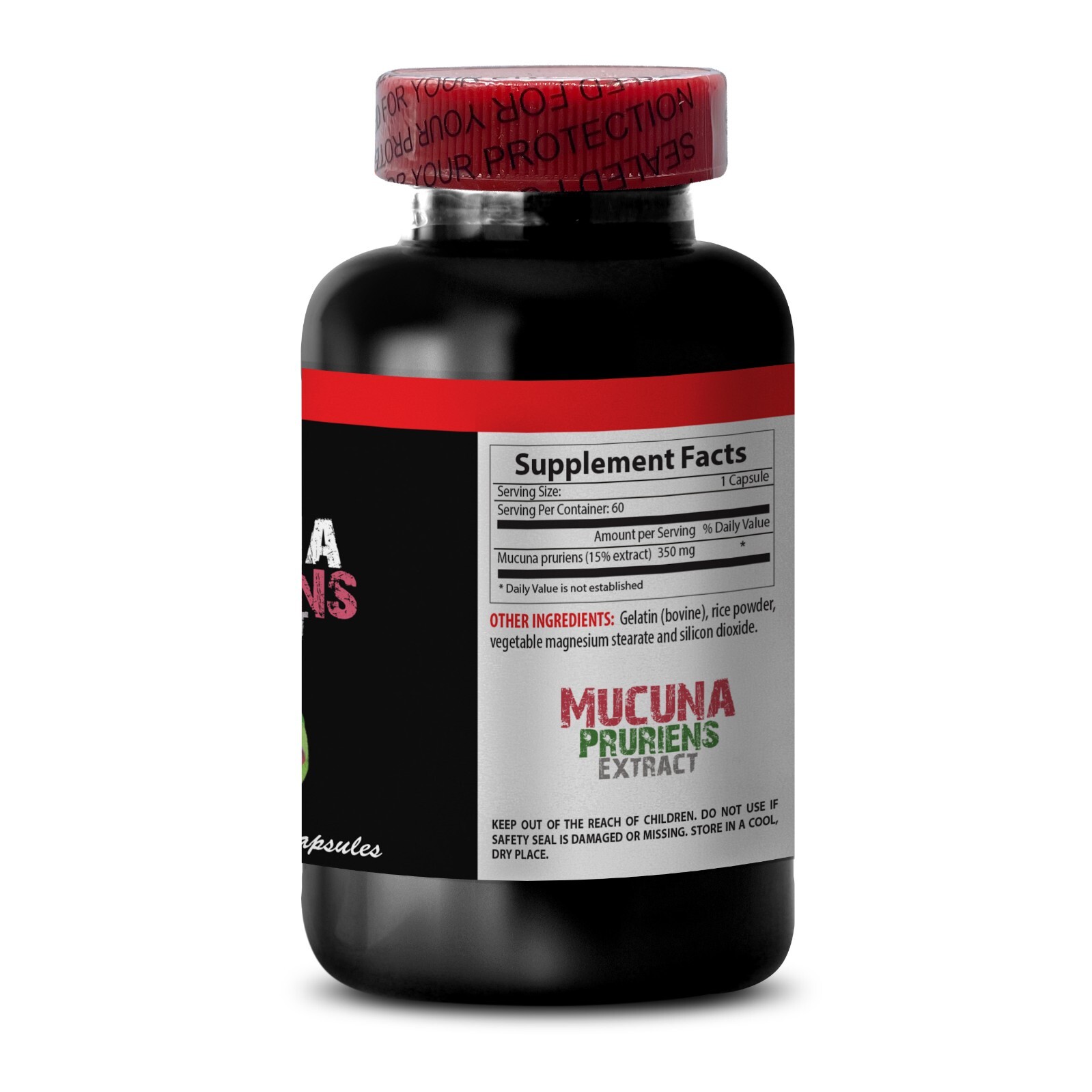 brain memory support – MUCUNA PRURIENS EXTRACT – focus pils 3 bottles 180 caps