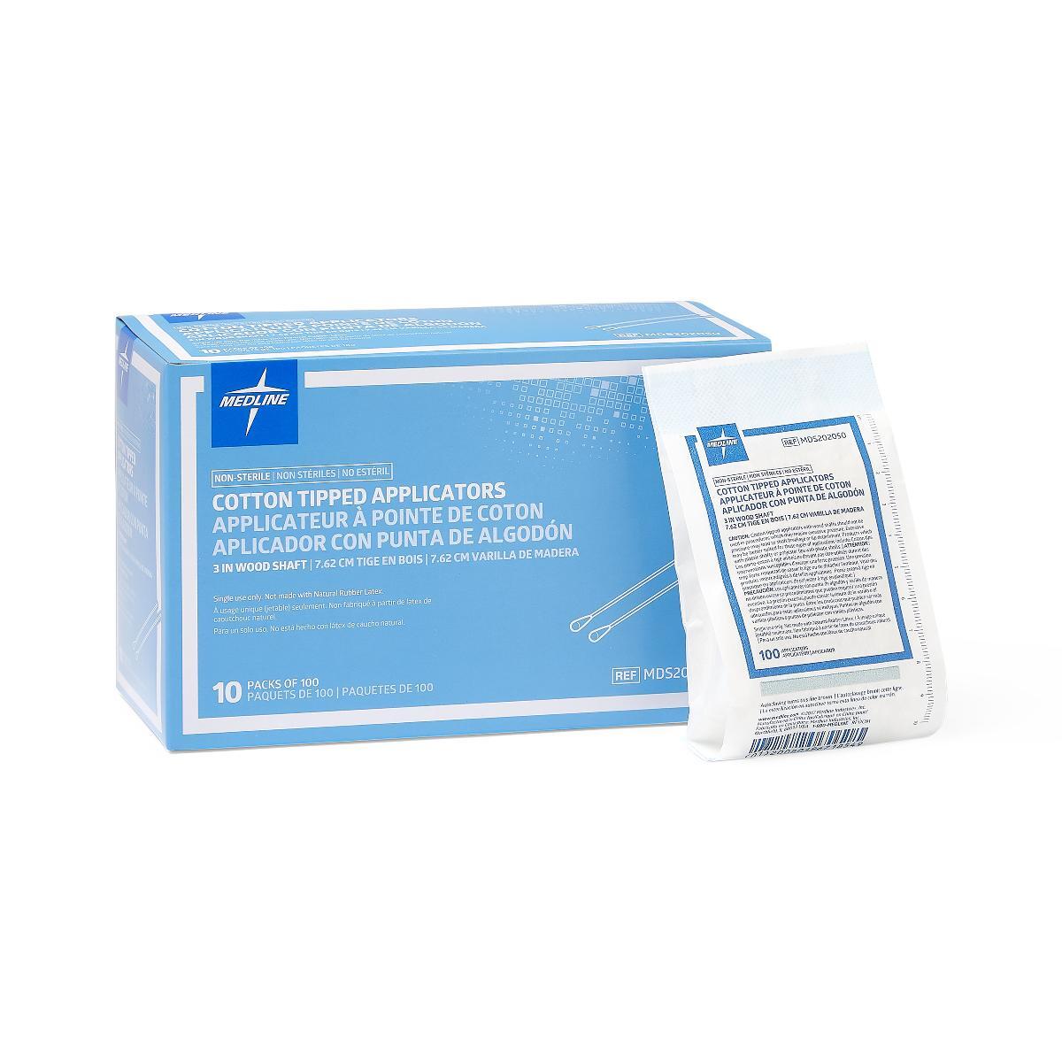 Nonsterile Cotton Tipped Applicator 3″, Bag