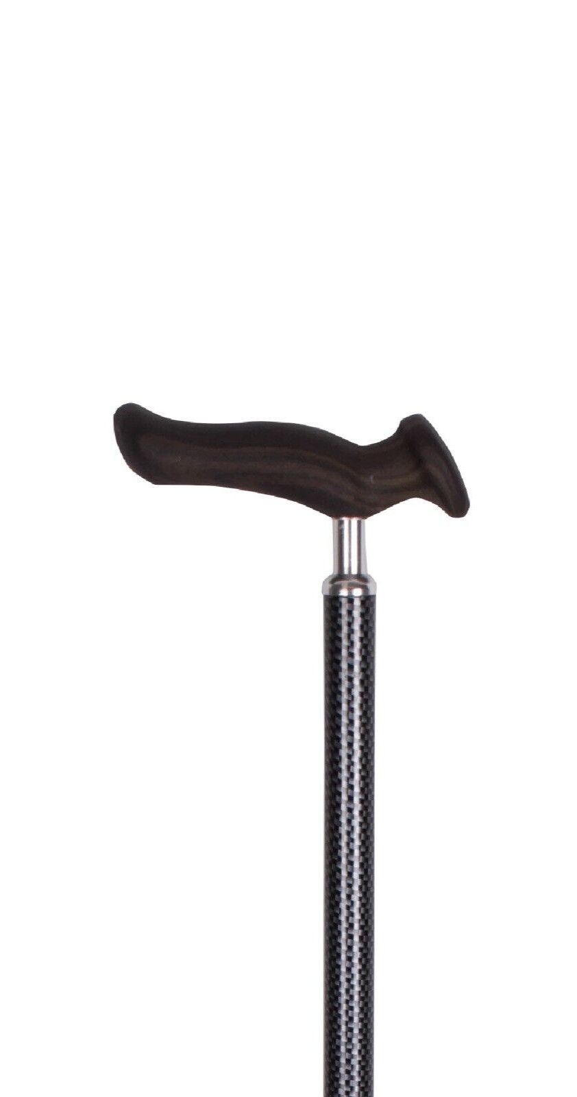CAREX Comfort Grip Walking Cane Dark Gray Ergonomic Handle Strap Adjustable- NEW