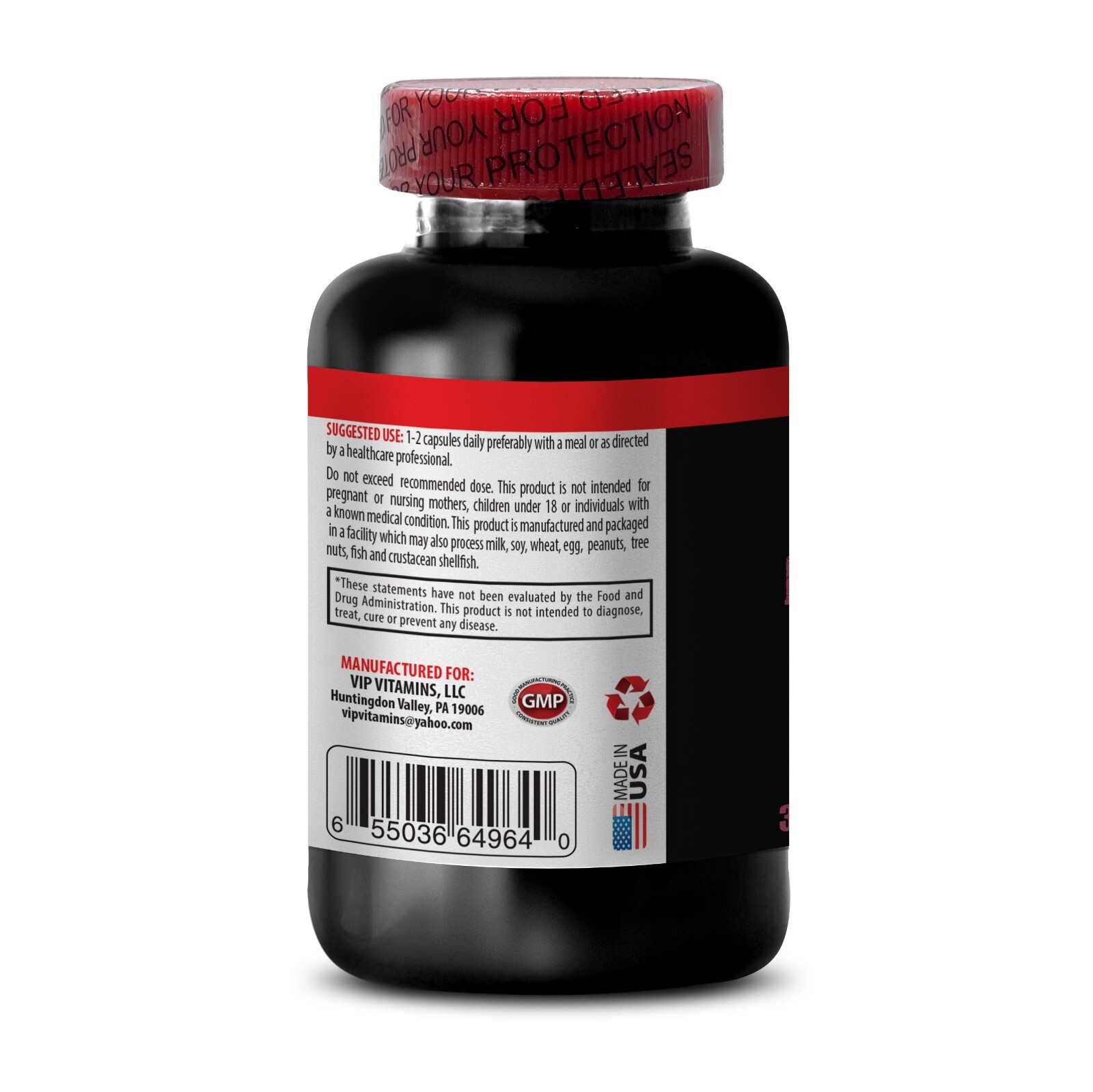 brain memory support – MUCUNA PRURIENS EXTRACT – focus pils 3 bottles 180 caps