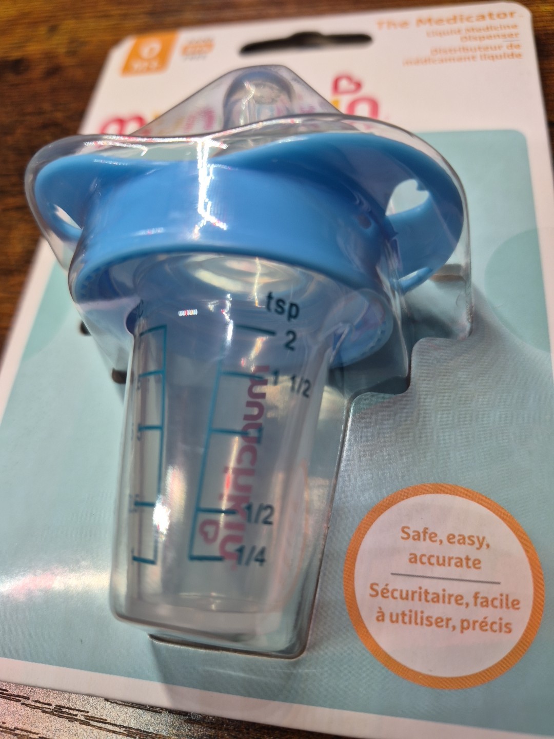 Munchkin The Medicator Liquid Medicine Dispenser Blue NEW