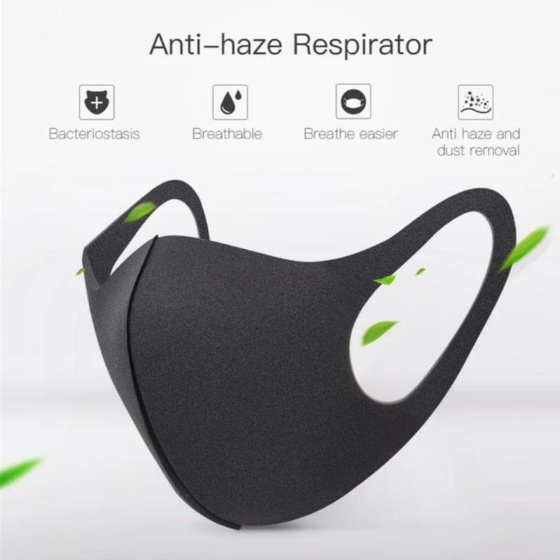 5 Pcs Black Face Mask Best Quality Immediate Shipping Reusable Washable