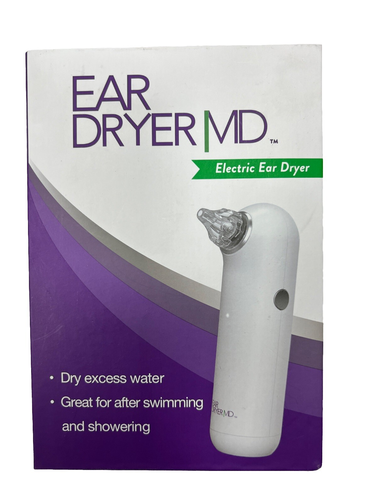 Ear Dryer MD Electric Dries Excess Water After Swimming or Showering NEW