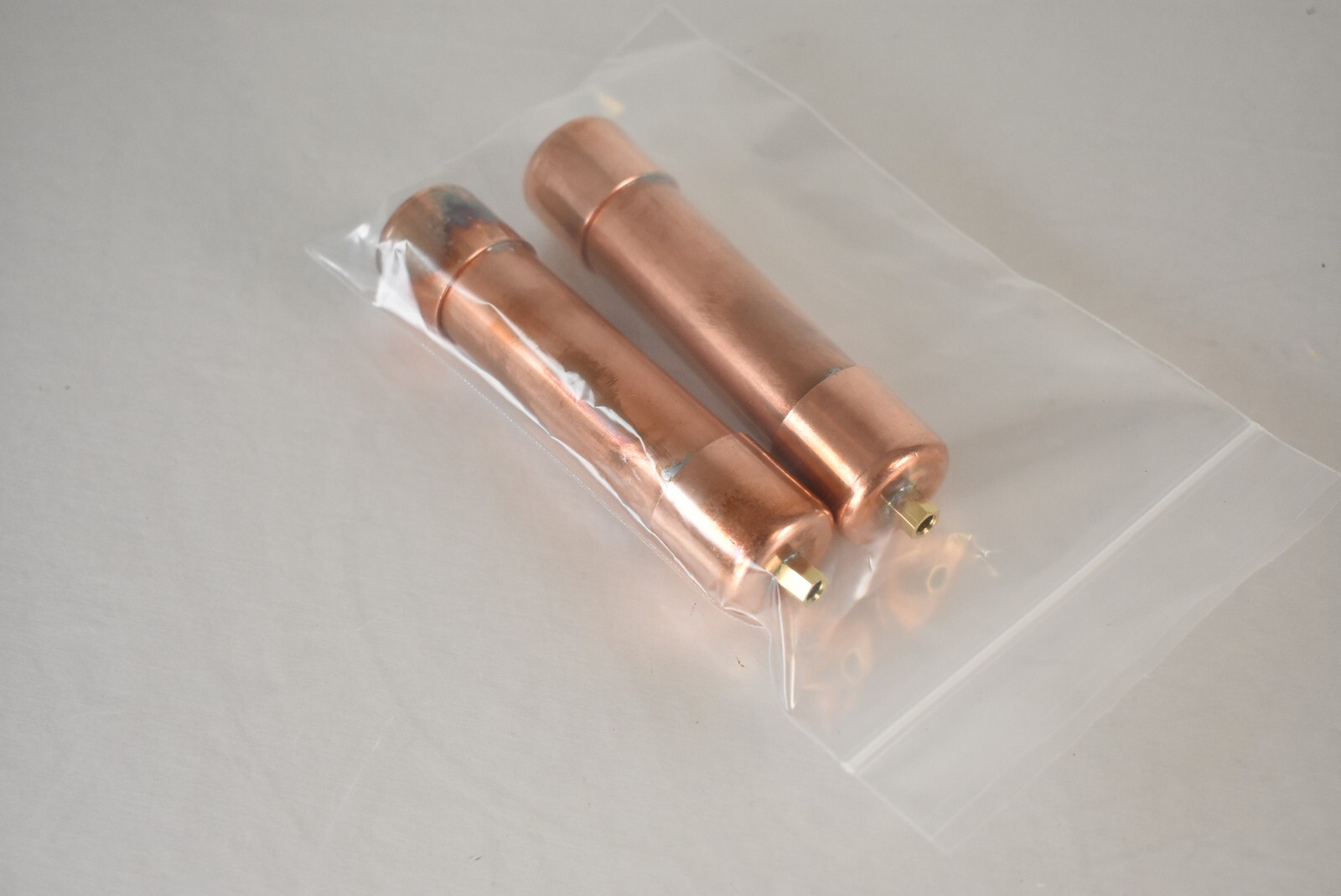 Pair Copper Rife Machine Frequency Hand Cylinders for GB4000 and Others