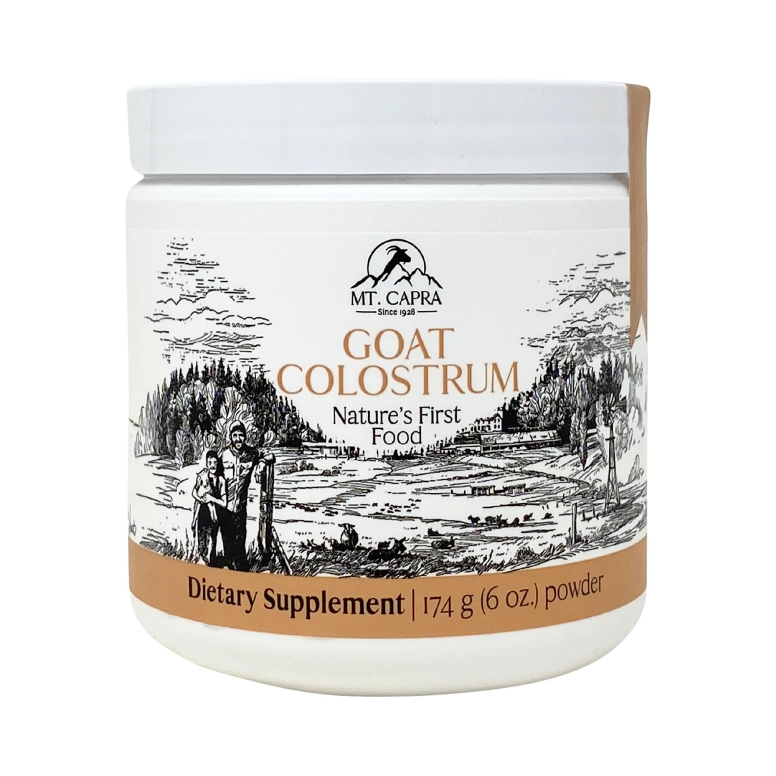 Goat Colostrum Powder 174g Grass Fed Immune Support 60 Servings Mt. Capra System