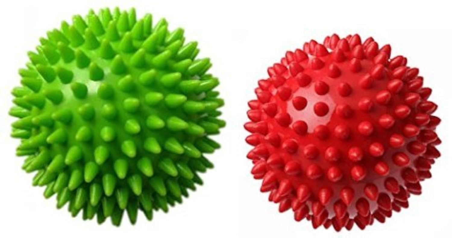 Therapist’s Choice® Pack of 2 Spiky Massage Balls, 2 Count (Pack 1), Green