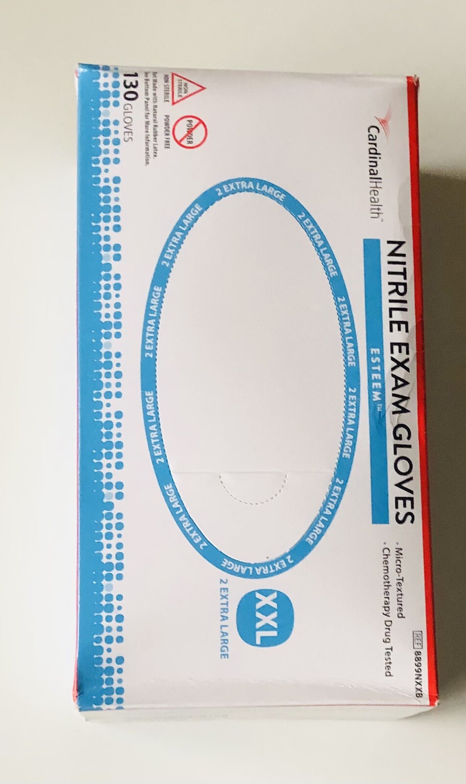 ONE BOX/130 GLOVES- Nitrile Exam Gloves Size XXL