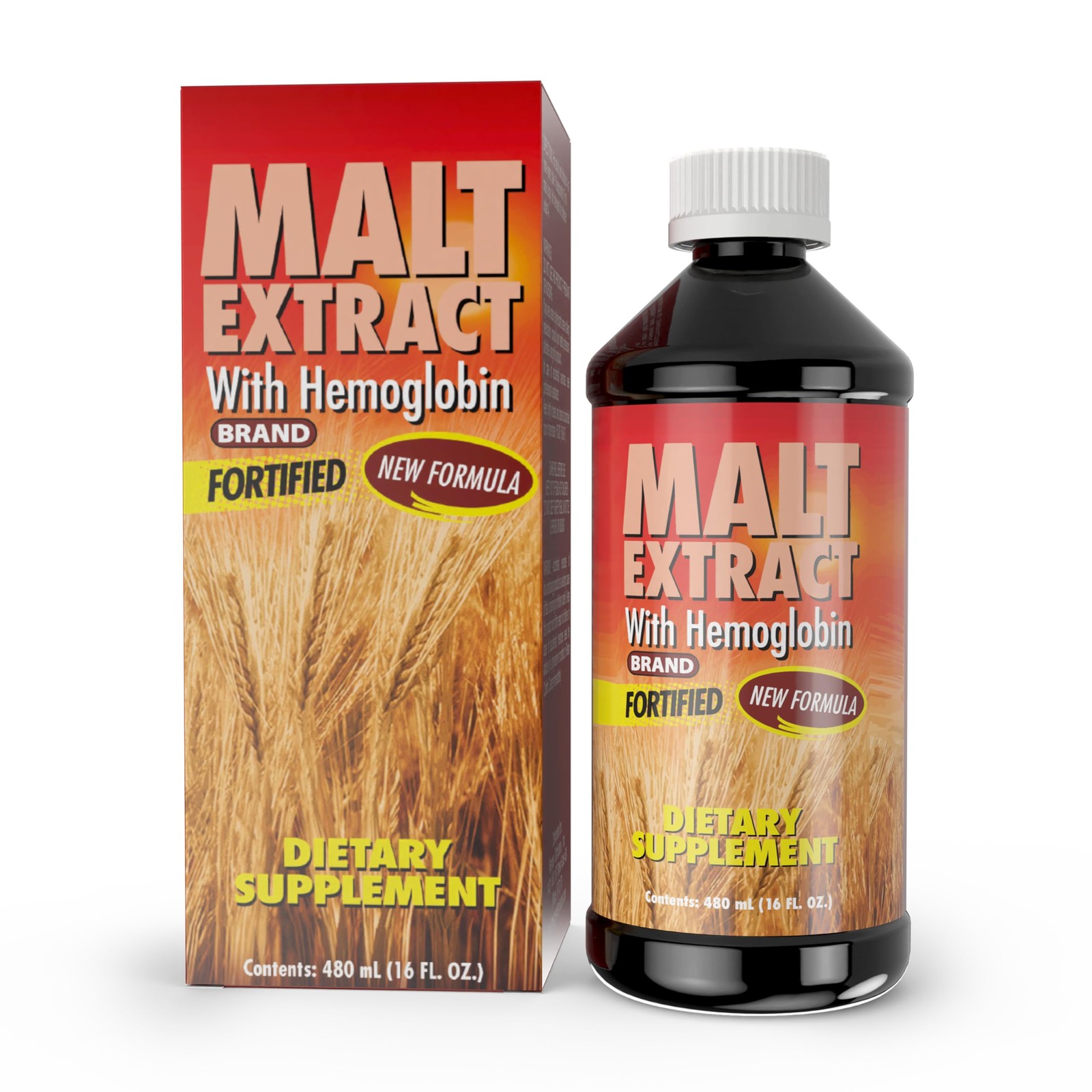Nutritional Supplement Malt Hemoglobin Extract Energy Vitality 16 Fl Oz