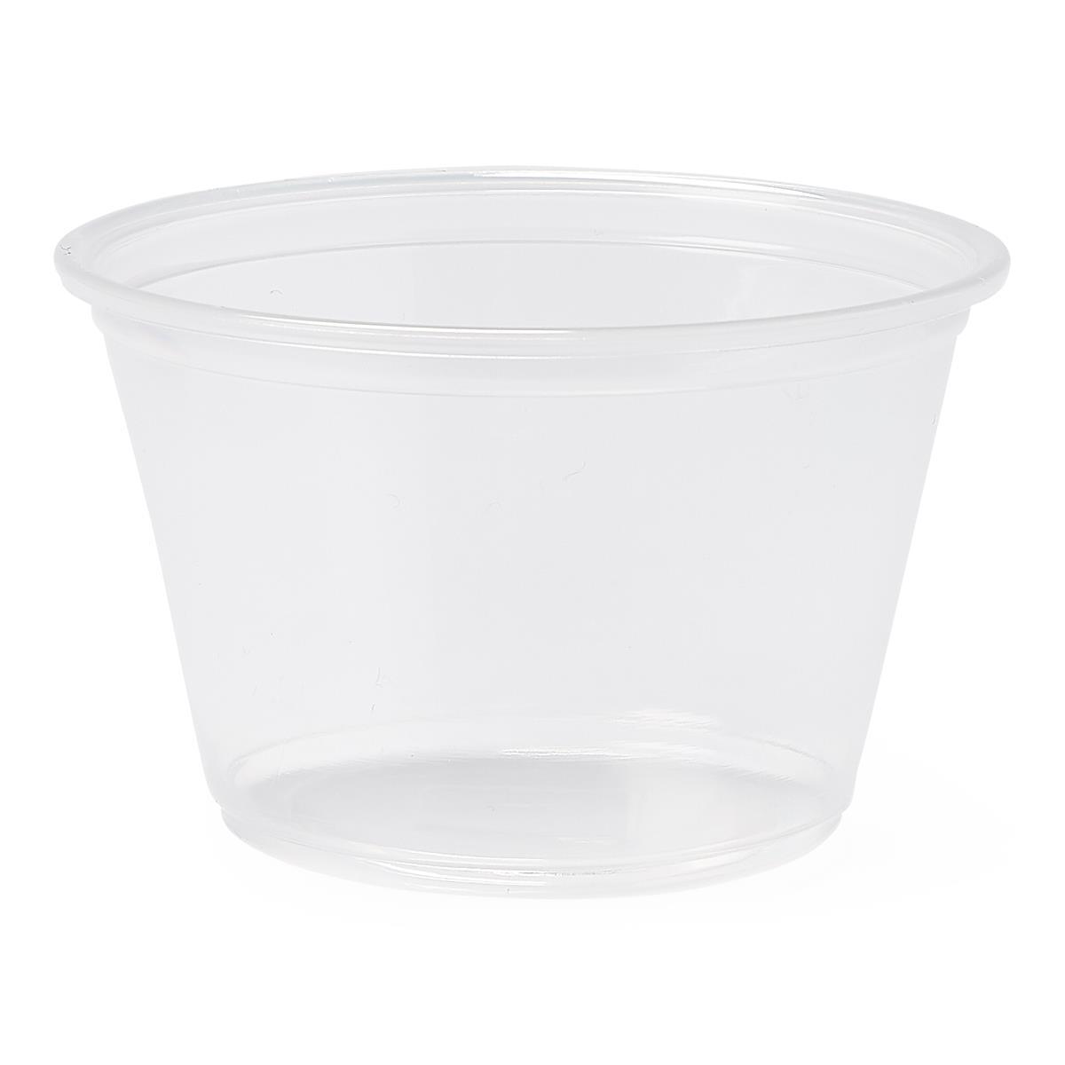 Clear Plastic Souffle Portion Cups, Clear, 4 oz