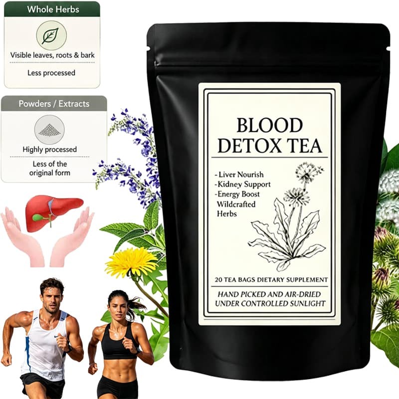 20 Bags Jamaican Healing Garden Blood Detox Tea, Chef Tijani Blood Detox Tea