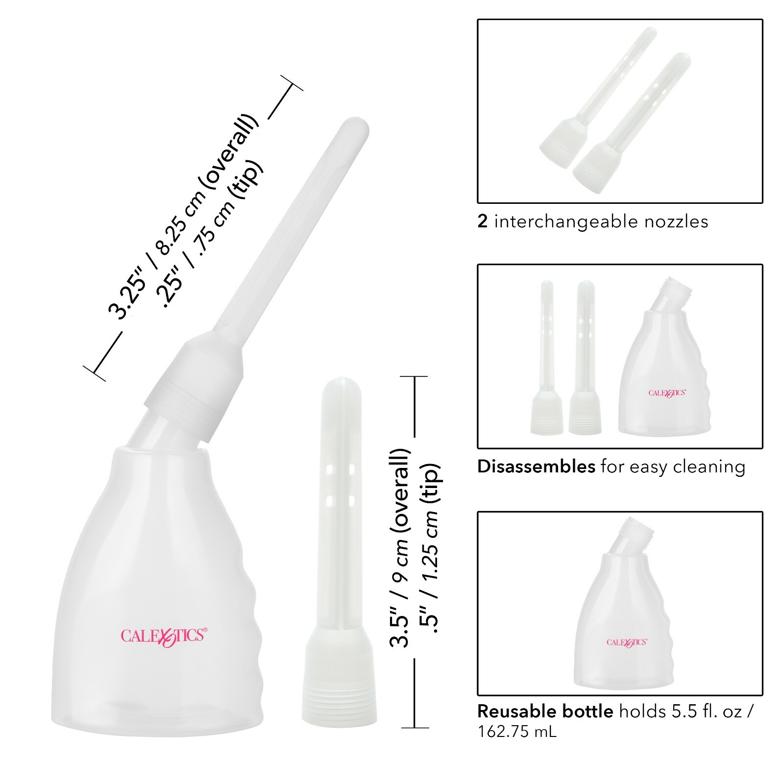 Cal Exotics Ultimate Douche Kit Clear – Enema Hygiene Cleansing System