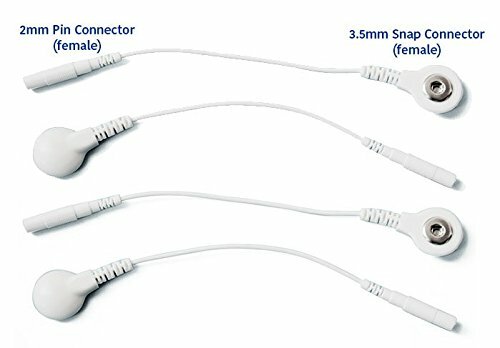TENS Estim Pin to Snap adapters to convert 2mm pin to 3.5mm snap Connection