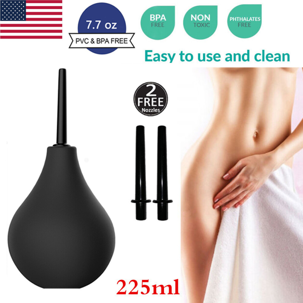 225ml Anal Vaginal Bulb Douche Colonic Irrigation Rubber Enema Bag Cleaner Kit