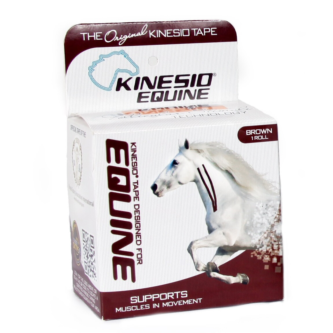 Kinesio Equine Kinesiology Tape for Horses: 2 in. x 16.4 ft. (Brown)