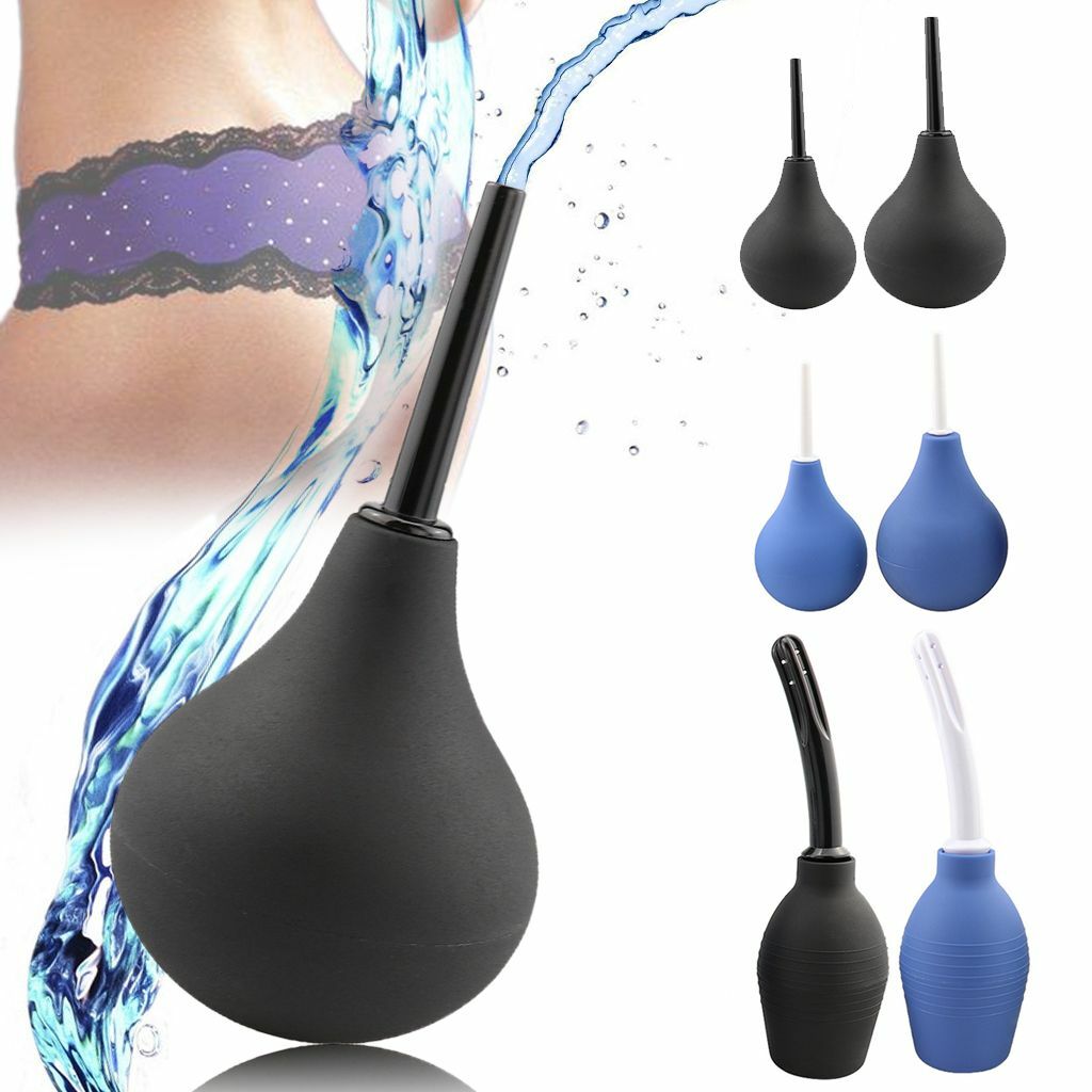 1/3pc Grade Anal / Vaginal Bulb Douche Enema Colonic Irrigation Home Cleaner Kit
