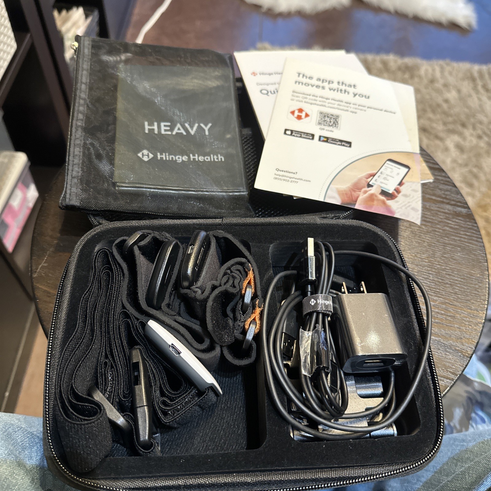 Hinge Health Digital Kit For Back Pain with Sensor In Carrying Case
