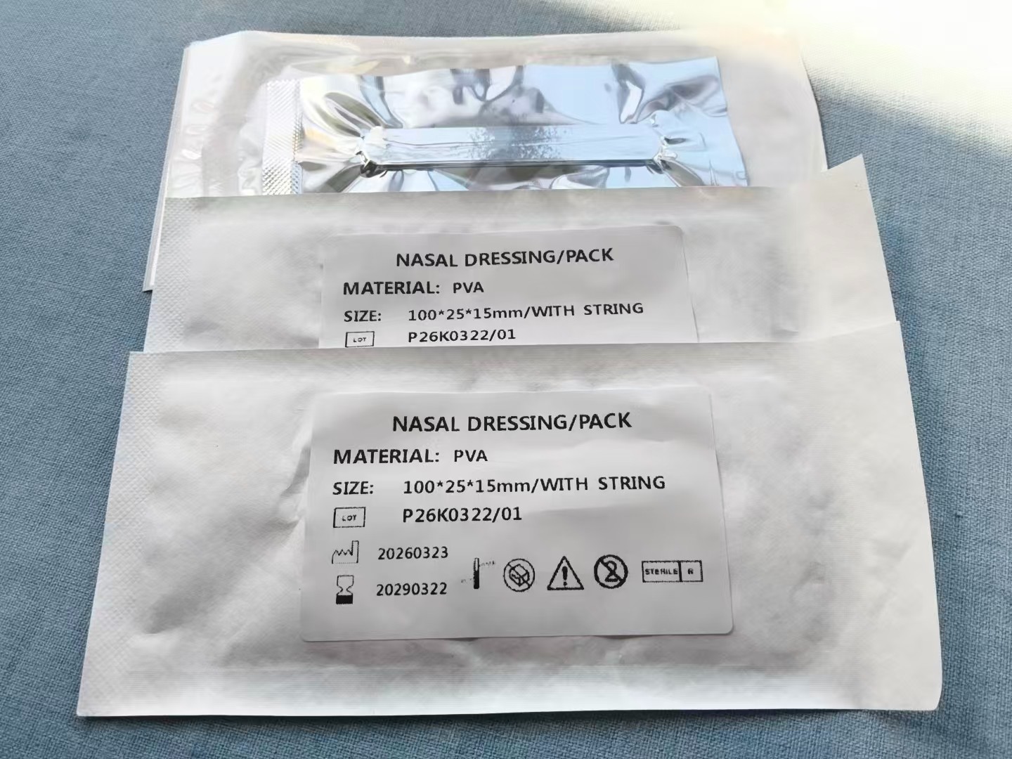10cm Sinus Nasal Pack with String Hemostatic Nose Dressing