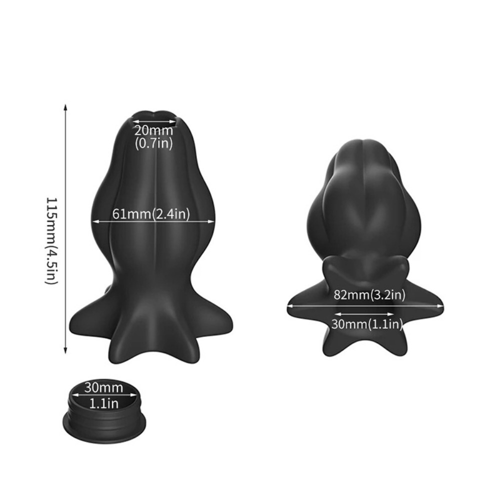 Shower Enema System Vaginal Anal Cleaner Tube Wash Silicone Colon Douche Nozzle