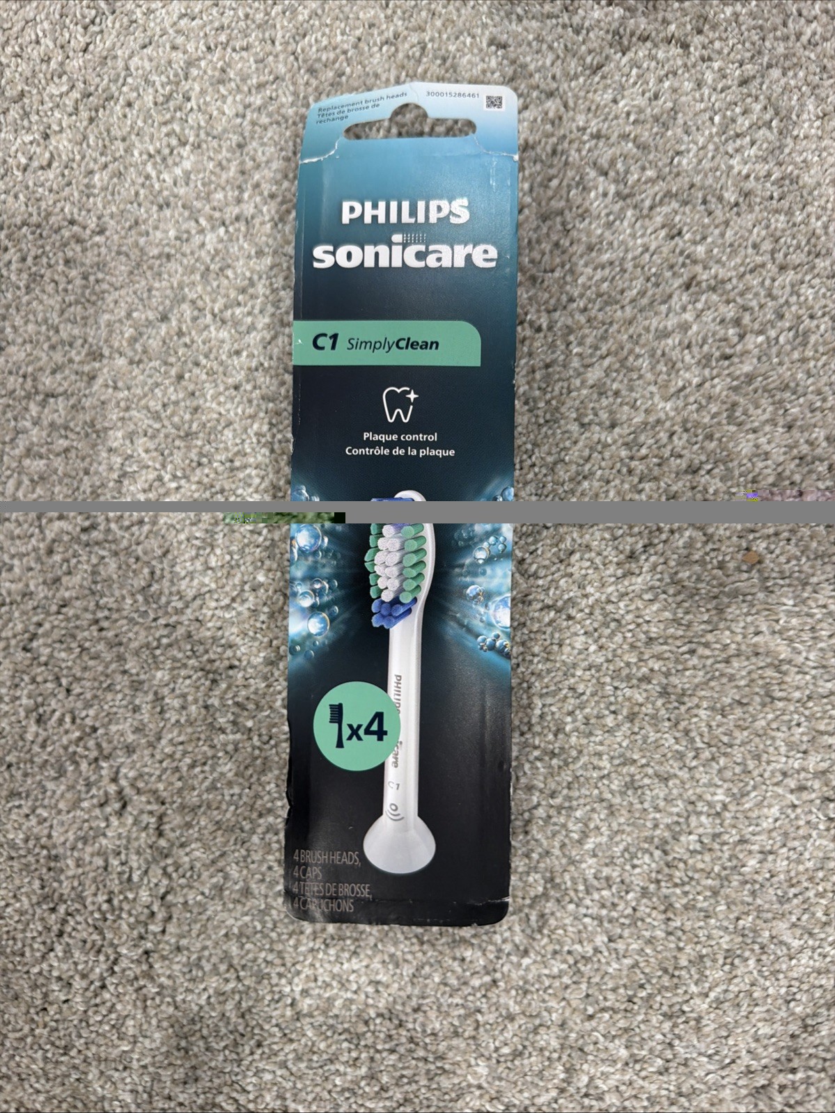 Electric Toothbrush Heads Philips Sonicare C1 White 4 Pack HX6014/65 SimplyClean