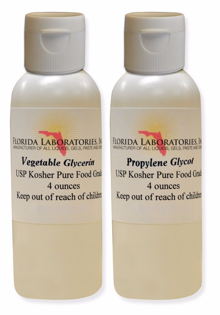 One Set 4 oz of VG & PG USP Kosher VG 99.9% Pure Food Grade