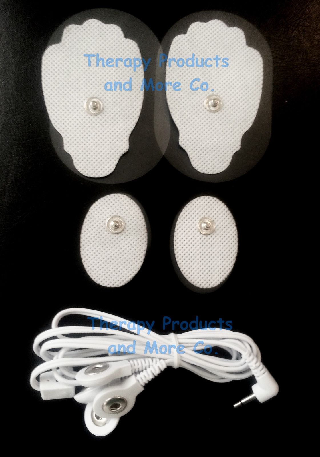 Electrode Lead Wire(4 SNAP Cable Connector)2.5mm + ELECTRODE PADS (2LG+2SM OVAL)