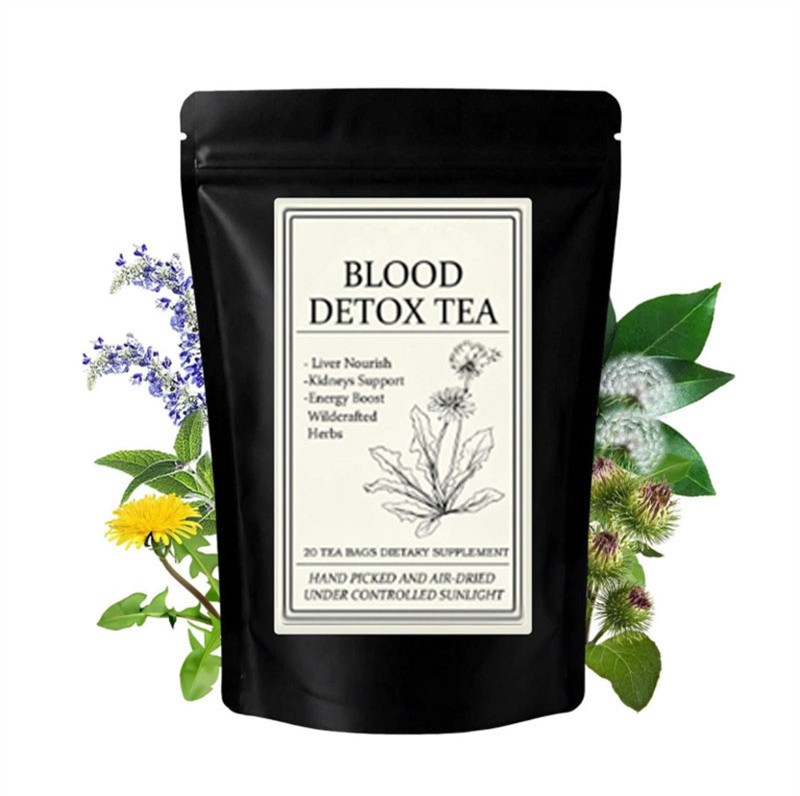 20 Bags Jamaican Healing Garden Blood Detox Tea, Chef Tijani Blood Detox Tea