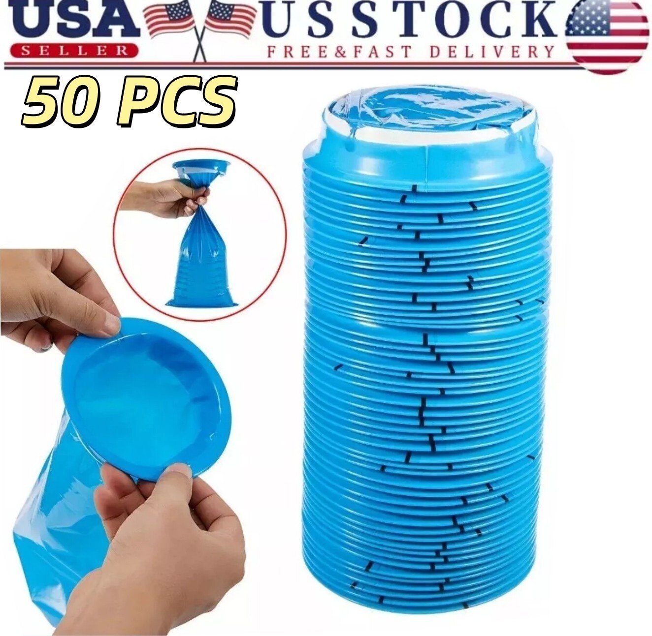 25-50 Pack Emesis Bag Disposable Vomit Bag Aircraft Barf Bags Car Sickness Bags