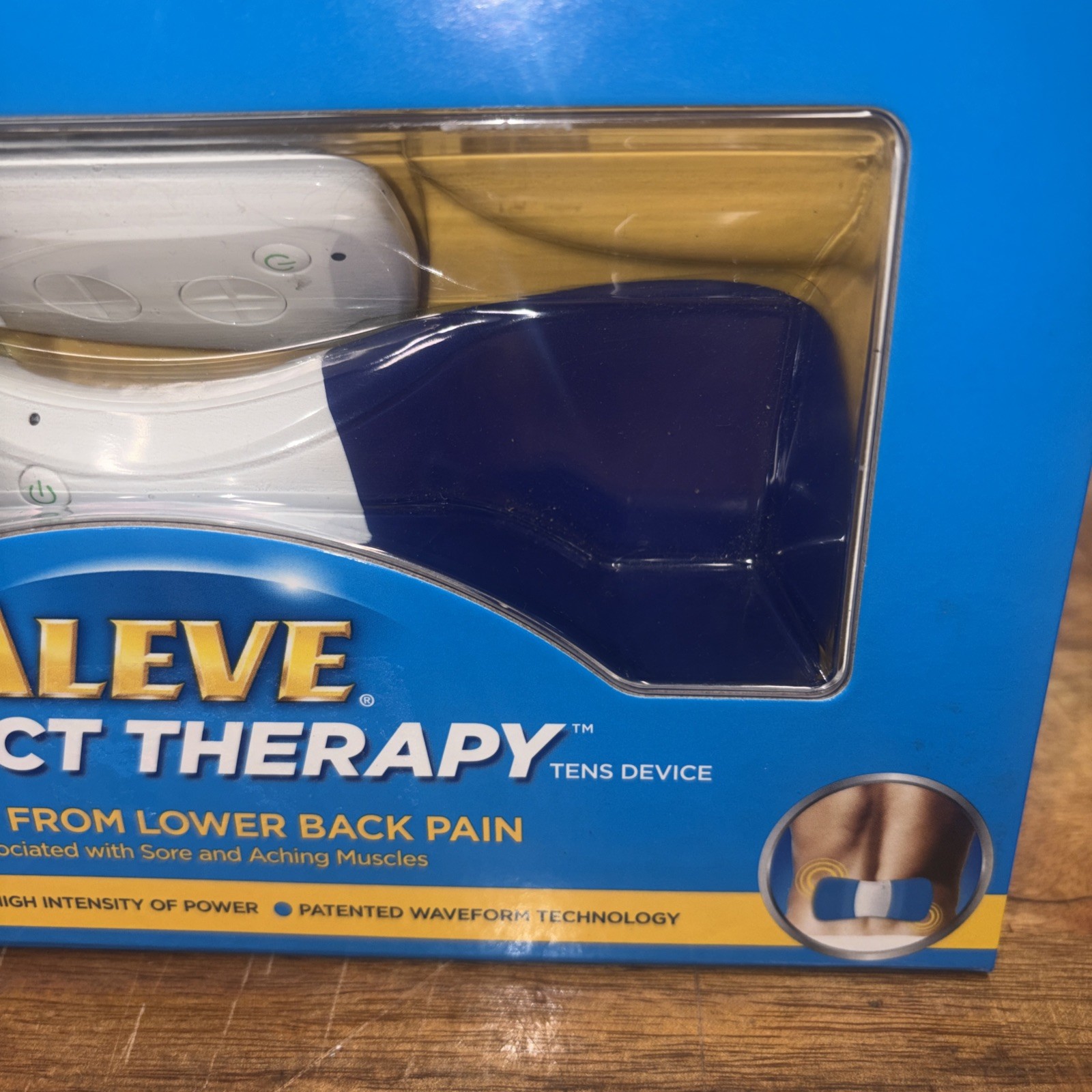 Aleve Direct Therapy Tens Device Lower Back Wireless Remote No Pads