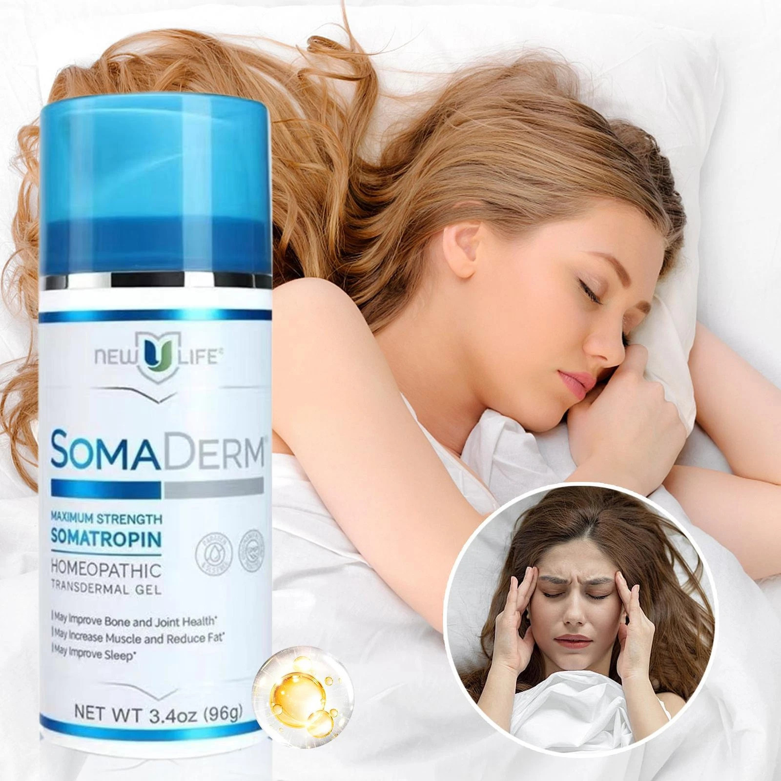 Life Soma Gel 3.4Oz Brand Latest Sealed Wrist Sleep Muscle Relaxation Under for