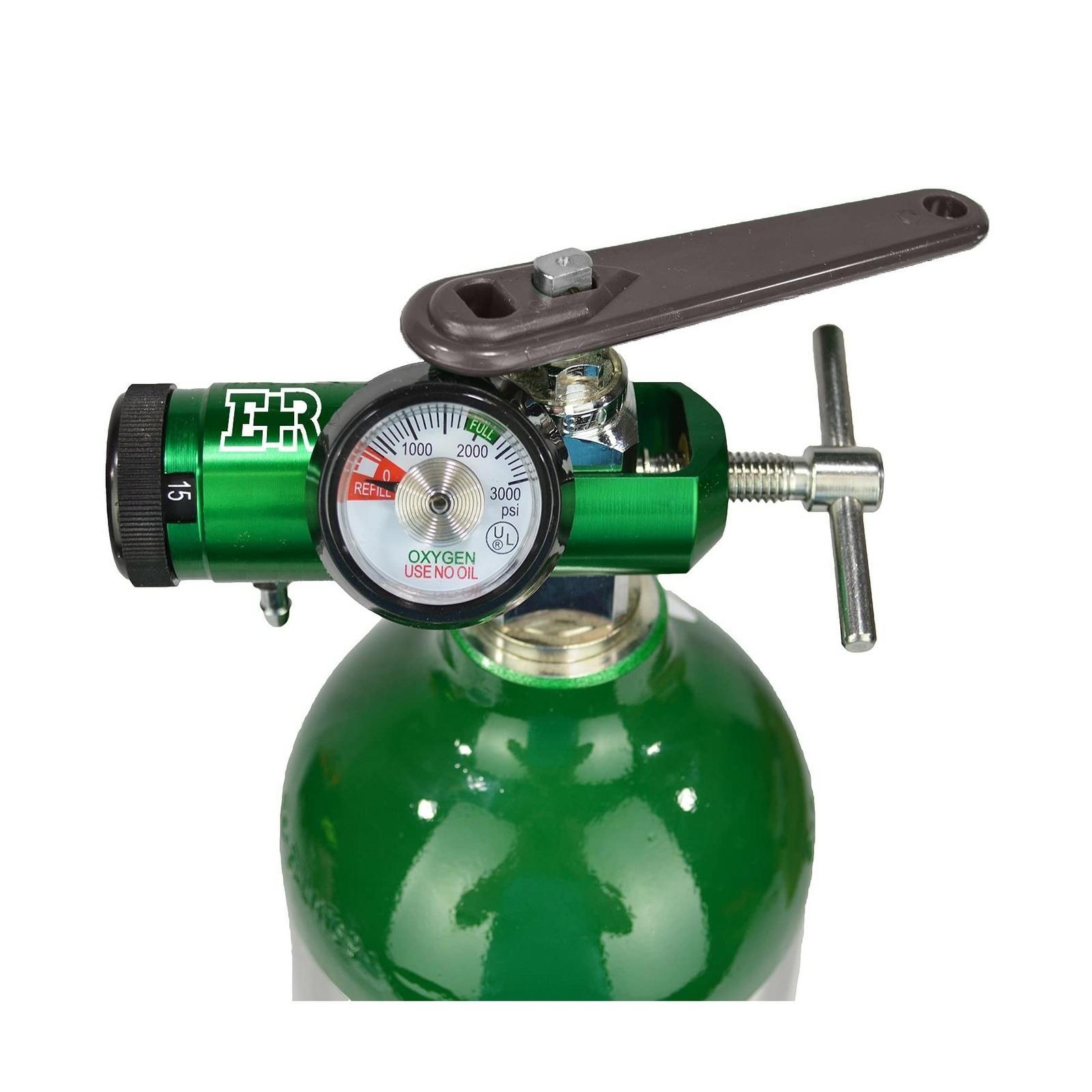 Ever Ready First Aid Oxygen Regulator CGA-870 Gauge Flow Rate with Wrench Key…