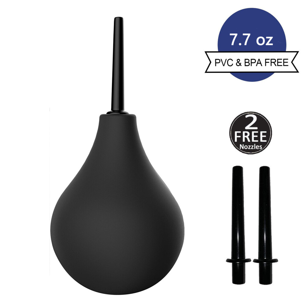 2Pack Silicone Enema Bulb Kit for Men and Women, Anal/Vaginal Douche Enema Clean