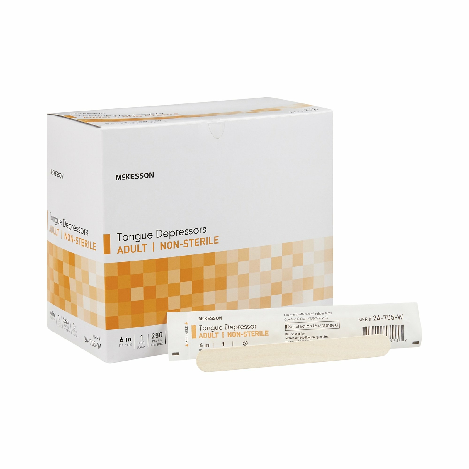 2500 McKesson Wood Tongue Depressor Craft Sticks Tattoo Waxing 6 inch – 10 Boxes