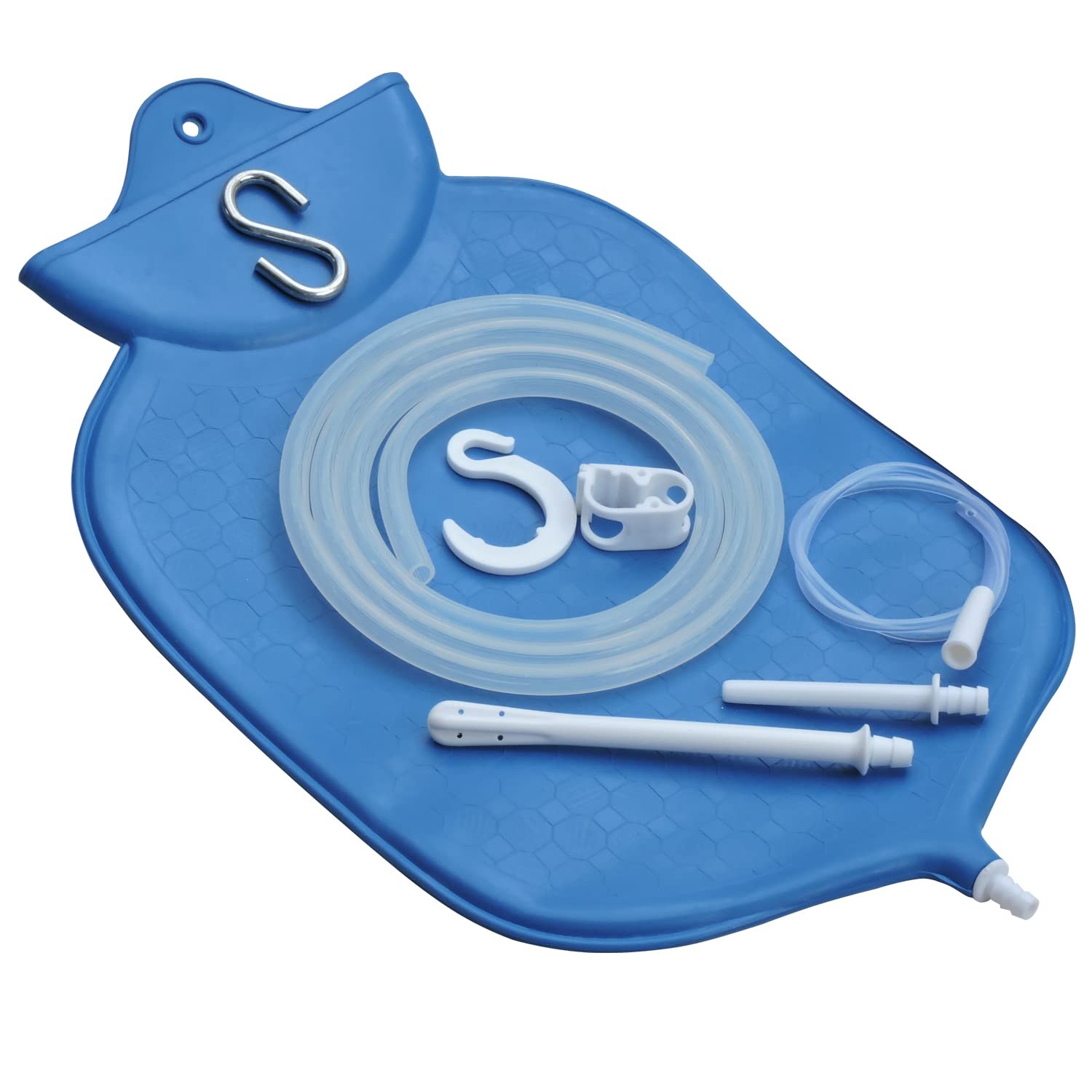 Enema Bag Kit for Colon Cleansing with Platinum Cured Silicone Hose (4 Quart,…