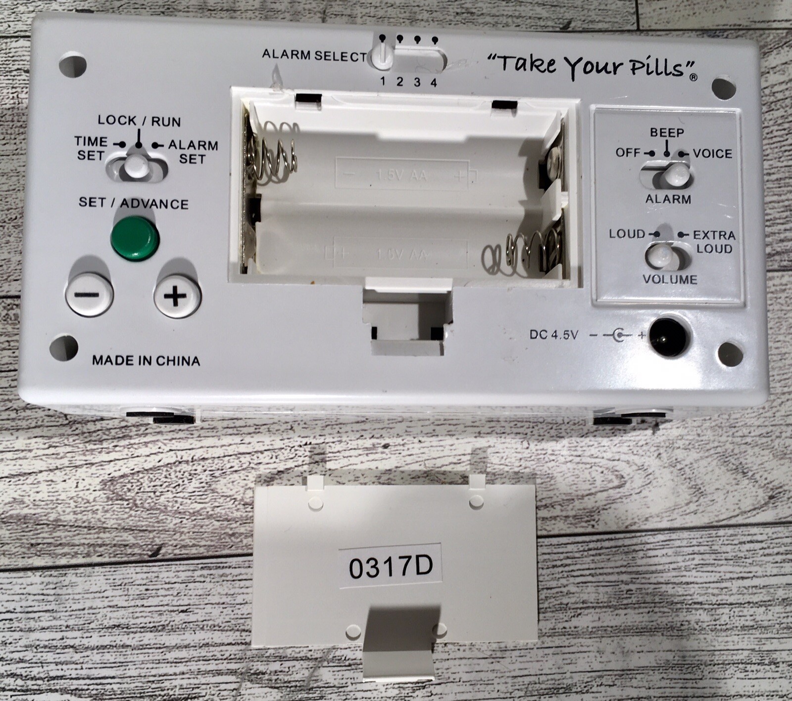 MedCenter Talking Alarm Clock 4 Different Alarm Settings With 6 Ft. Adapter Cord