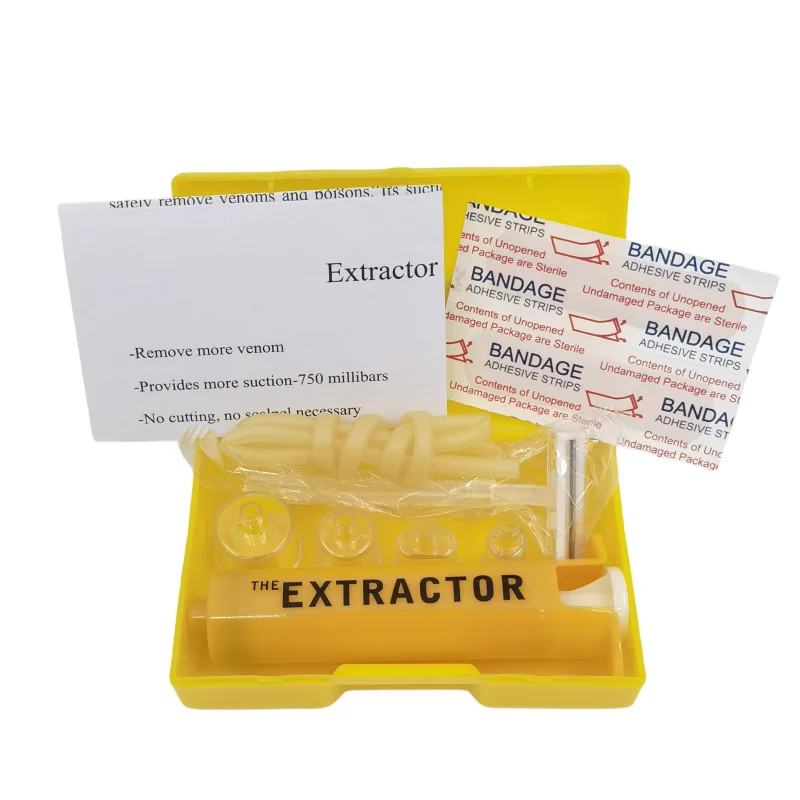 Insect Sting Snake Bite Extractor Kit Pump First Aid for Hiking Backpack Camp US