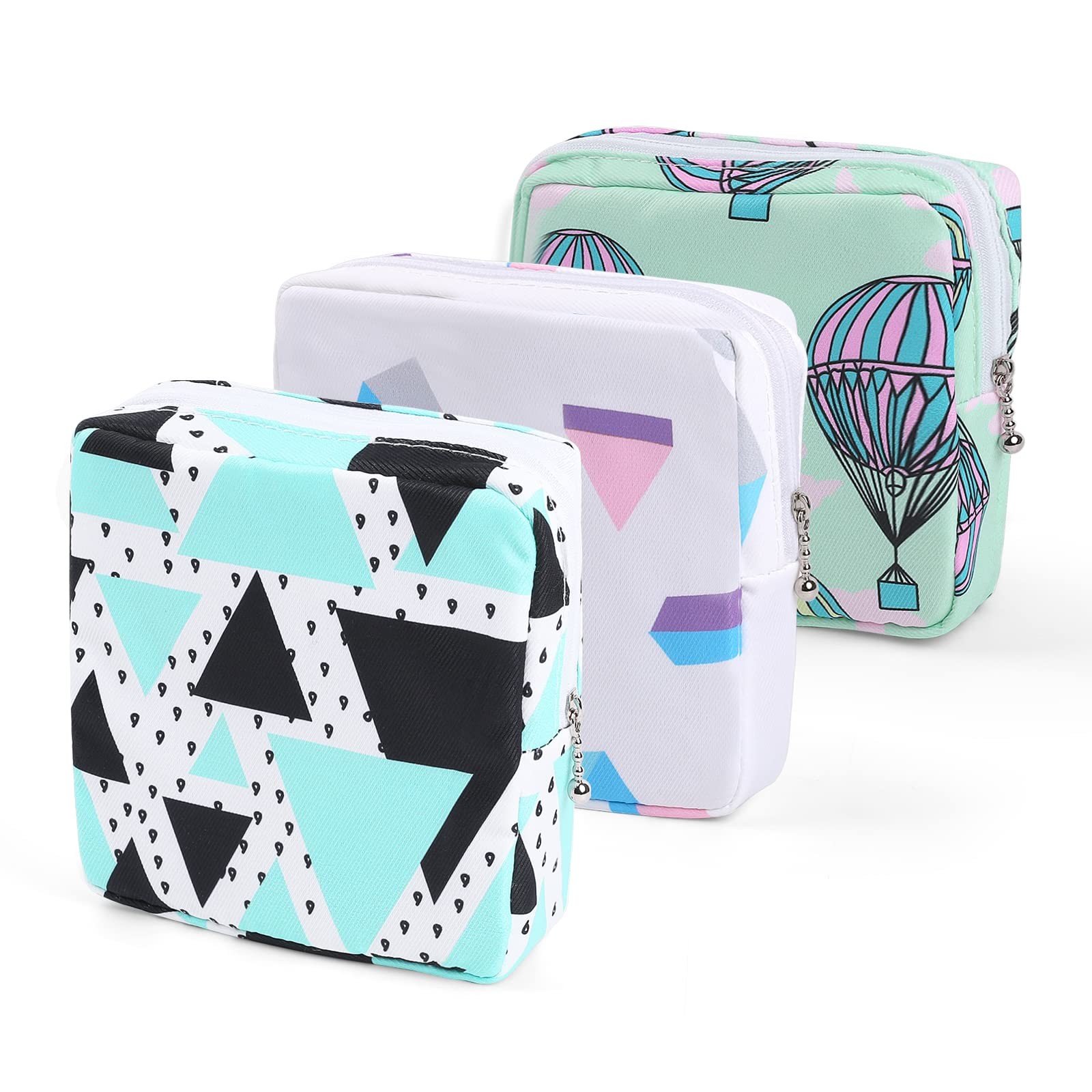 Vin Beauty 3pcs Period Bag,Period Pouch,Sanitary Napkin Storage Bag, Portable Re