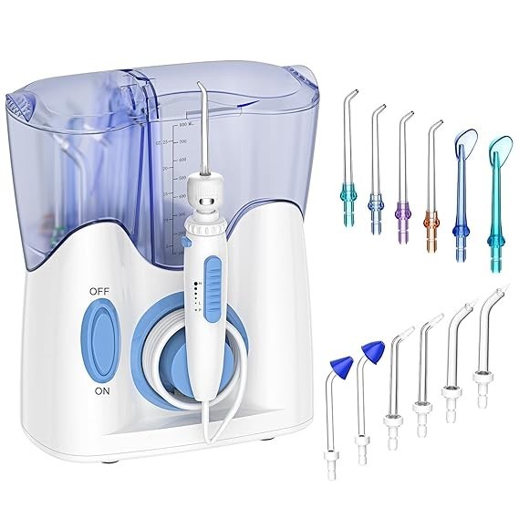 H2ofloss hf-8whisper: Quiet Countertop Oral Irrigator with 12 Tips